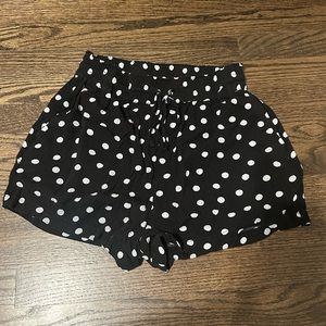 Women’s Garage black and white polka dot shorts. Size XS